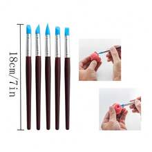 32pcs Pottery Clay Sculpting Tool Set, Includes Carving Tools, Brushes, Apron For Ceramic Art - 32-piece Clay Tool Set - View 2