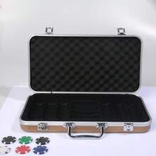 300pcs Luxury Gold Striped Card Carrying Case, Holds Cards Up To 4cm Diameter X 0.3cm Thick, 50 Cards Per Row, Portable & Great Gift - Gold - View 4