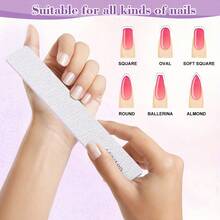 Nail File Double-Sided Professional Reusable Sandpaper Board Suitable For Acrylic Nail Tools - Multicolor - View 3