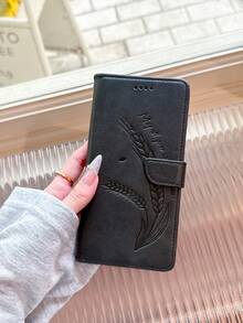 愿您心想事成。小麦纹压花PU皮革翻盖手机壳，防震，带支架，卡槽，钱包式设计，兼容 6/7/8/XS Max/11/12/13/14/15/16/17 Pro Max、Galaxy S22/S23/S24 Ultra/S25 Ultra/S26 Ultra、A05S/A14/A15/A25/A34/A35/A53/A54/A55/Note20 Ultra系列等。 - 紅色 - 查看 8