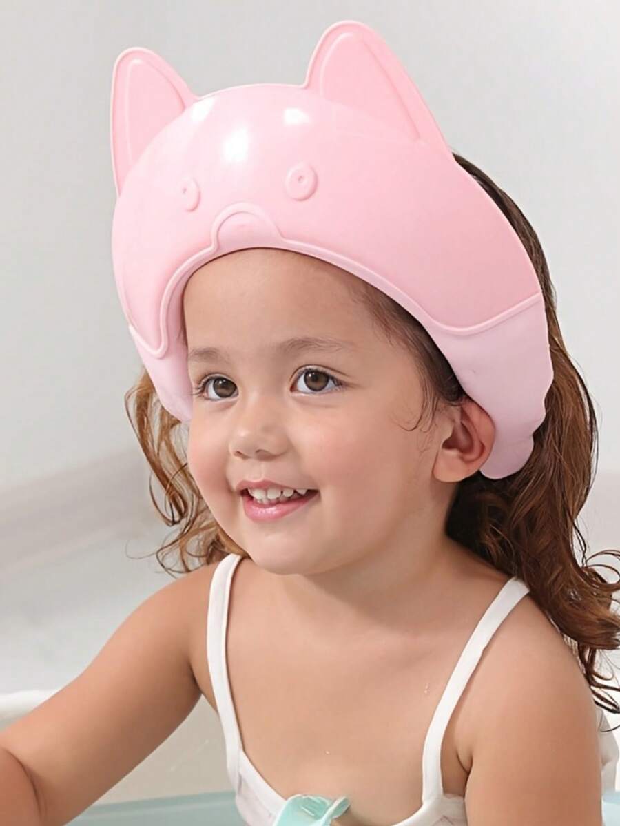 Adjustable Cartoon Shower Cap, Soft & Comfortable Design To Prevent Water Leakage, Easy To Clean And Durable - Multicolor - View 1