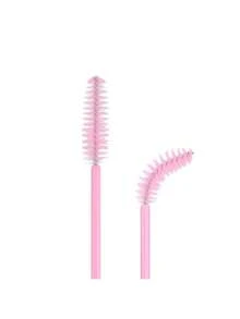 500pcs/Pack Disposable Mascara Wands, Bulk Eyelash Brushes, Makeup Brushes, Spiral Brushes, Makeup Tools, Suitable For Eyelash Extensions, Eyebrow Brushes, Eyeshadow Brushes, Spiral Brushes. - Pink - View 4