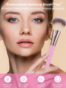 37件套化妆工具套装，包括：25支化妆刷套装+4个化妆海绵+3个三角粉扑+2个手碗挂绳+2个圆形粉扑+1个发带 - 彩色 - 查看 5