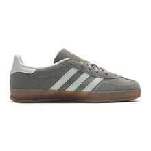 Adidas Giày thể thao nữ Gazelle Indoor W nhẹ, kiểu dáng thường ngày JR2430 - Màu xám bạc/xanh lá lanh - Xem 2