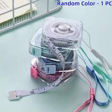 2m/6ft Cute Soft Tape Measure With Portable Retractable Lock Mechanism And Clear CM/Inch Markings, Ideal For Sewing, Household, Waist, Bust And Height Measurement, Durable And Easy To Store - Multicolor - View 10