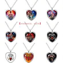 1pc TV Series Style Sweater Necklace, Unisex Retro Heart Pendant, New Year/Valentine's Day/Easter Gift [Random Style] - Multicolor - View 10