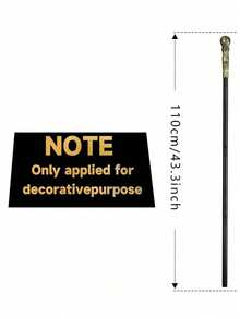 1pc Halloween Cosplay Scepter Wand Prop, Egyptian Pharaoh Snake Head Scepter, King Scepter, Wizard Magic Wand - Black - View 6