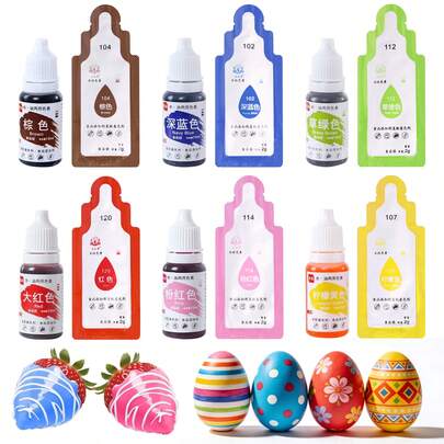 Liquid Dye, Vibrant Liquid Decorative Items, Easter Eggs, DIY Supplies For Slime Making