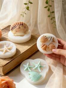 3D Seashell Silicone Mold - Suitable For Handmade Soap, Plaster, Resin, DIY Candle Cup Decor, Mold For Home & Wedding Decoration - Ocean Shell Mold - View 1