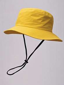 Mũ tai bèo dây rút màu trơn unisex, thích hợp cho hoạt động ngoài trời, du lịch, leo núi, thường ngày, nhẹ nhàng, thời trang, phù hợp mọi lứa tuổi, chống tia UV mùa hè, đi biển, nghỉ lễ. - A - Xem 9