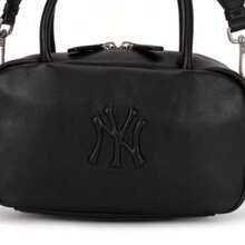 MLB 男女通用复古风斜挎包 3ACRV016N - 黑色-50BKS - 查看 3