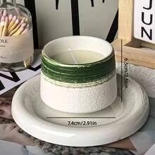 1 pièce Bougie parfumée en tasse en céramique, bougie en cire de soja sans fumée, set de bougies parfumées, bougie en forme de tasse en céramique, convient pour la décoration de la maison, la décoration du salon, la décoration des fêtes, la décoration d'anniversaire, les cadeaux d'anniversaire, les accessoires photo, les cadeaux pour femmes, la décoration de mariage, les cadeaux de mariage, pour créer une ambiance romantique. - 1PC - Voir 12