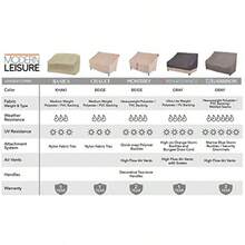 Allen Patio Protectors Patio Love Seat Cover Weater and of Love Seat Cover - Beis - Ver 5