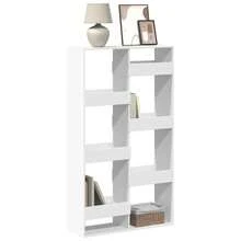 Bookcase White 100x33x175 Cm Engineered Wood - White - View 1