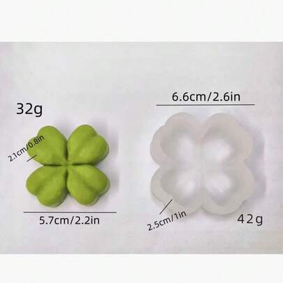 1个花香蜡烛树脂硅胶模具，樱花、四叶草、雏菊花卉石膏香氛硅胶模具