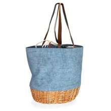 Picnic Time 203-00-138-000-0 Canastas de Lona y Sauce Coronado Chambray con Detalles Beige - Azul con Detalles Beige - Ver 7