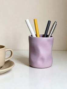 Tempat Pena Lucu, Kotak Penyimpanan Tempat Pena Meja Kreatif, Wadah Penyimpanan Pensil dan Alat Tulis, Rak Penyimpanan Aksesori Meja yang Modis, Alat Penyimpanan Kelas, Perlengkapan Sekolah, Dekorasi Meja Kantor Rumah, Dudukan Tempat Pena Multifungsi - MultiWarna - View 11