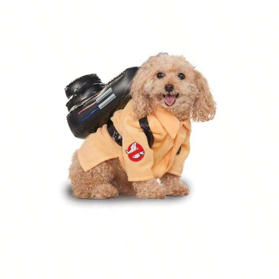 Movie Pet Costume, Small, Ghostbuster Jumpsuit - SNeck12Girth17Back11 - View 1
