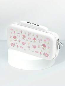 1 Set Cute Cartoon Pink Floral Pattern Compatible With Switch2 (2025)/Switch NS/Switch OLED Game Console Accessories, Including Protective Case/Dock Cover/Storage Bag, TPU Soft Shell, Stylish And Practical, Portable Stand, Shockproof, Scratch-Resistant, Anti-Fouling, Romantic Gift - Multicolor - View 8