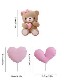 1 chiếc phụ kiện trang trí bánh hình gấu bông, trang trí bánh sinh nhật cho bé, trang trí bánh sinh nhật cho trẻ sơ sinh, trang trí bàn làm việc phòng trẻ em, trang trí không gian tiệc tùng, trang trí nhà cửa. - Nhiều màu - Xem 7