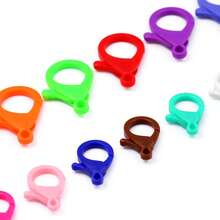 80pcs DIY Jewelry Making Supplies, Plastic Lobster Clasp, Keychain, DIY Handcraft Accessory Materials - DIY - View 4
