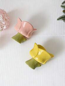 1 chiếc cốc sứ hình hoa thủ công sáng tạo dùng để đựng tráng miệng/kem. - Nhiều màu - Xem 2