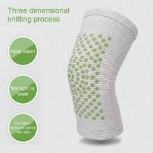 Mugwort Self-Heating Knee Pad, Thermal Knee Support, Suitable For Knee Joint Warmth And Cold Protection In Autumn/Winter, Yoga Pilates Home Exercise Fitness Protection - Black - View 11