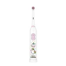 1 pieza Cepillo de dientes eléctrico giratorio con 4 cabezales de cepillo, incluye 2 baterías AAA, cepillo de dientes eléctrico con batería inteligente que se limpia, suave, con una variedad de patrones - Blanco - Ver 3