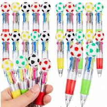 Bút bi rút 4 màu chủ đề World Cup bóng đá, thiết kế hoạt hình, nhỏ gọn, tiện dụng cho học sinh và ghi nhật ký. - Bóng đá bốn màu ngẫu nhiên - Xem 1