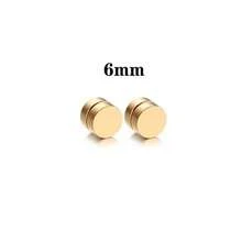 4 piezas de clips de oreja magnéticos minimalistas y de moda, aretes magnéticos unisex para hombres y mujeres sin orejas perforadas, estilo minimalista para uso diario - Negro - Ver 21