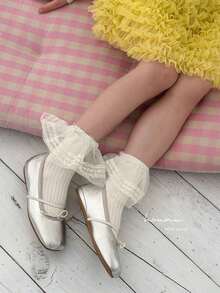 1双儿童/女童荷叶边公主芭蕾舞短袜，婴儿/幼儿/青少年 - 彩色 - 查看 2