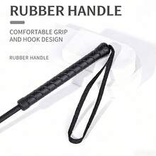 1pc Outdoor Extreme Sport Horse Whip, Super Durable Riding Crop, Lightweight Non-Slip Training Whip, Suitable For Horse Riding, Equestrian Performance, Obstacle Racing And Outdoor Equestrian Sports - Black - View 3