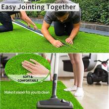 2M Artificial Grass Garden Turf Offcut Roll End Realistic Lawn Fake Carpet Mat - A - View 4
