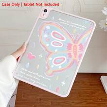 一款粉蓝色蝴蝶图案的透明保护套，兼容 iPad Pro (M5)/ Air (M3)/ 11 英寸 (A16) 10.9/10.2/ Air 第五代/Pro 11/第十代/9.7/Air 2/ (第七代)/ (第八代)/ Air 4/5/ Pro 11/ 第十代 10.9 英寸 2022/ Air 13 (M3 2025)/ Air 11 (M3 2025)/ Air 11 (M3 2025)/ 11 (A16 2025) - 彩色 - 查看 4