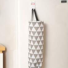 1 chiếc giá đựng túi nhựa, giá đựng túi mua sắm có thể giặt được, giá treo túi nhựa bền chắc, giá đựng túi rác gắn tường cho tủ bếp gia đình, đồ dùng gia đình - Nhiều màu - Xem 2