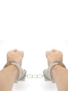 1pc Iron Handcuff Accessory, Diameter Less Than 5cm, Makeup/Costume Prop - Multicolor - View 4