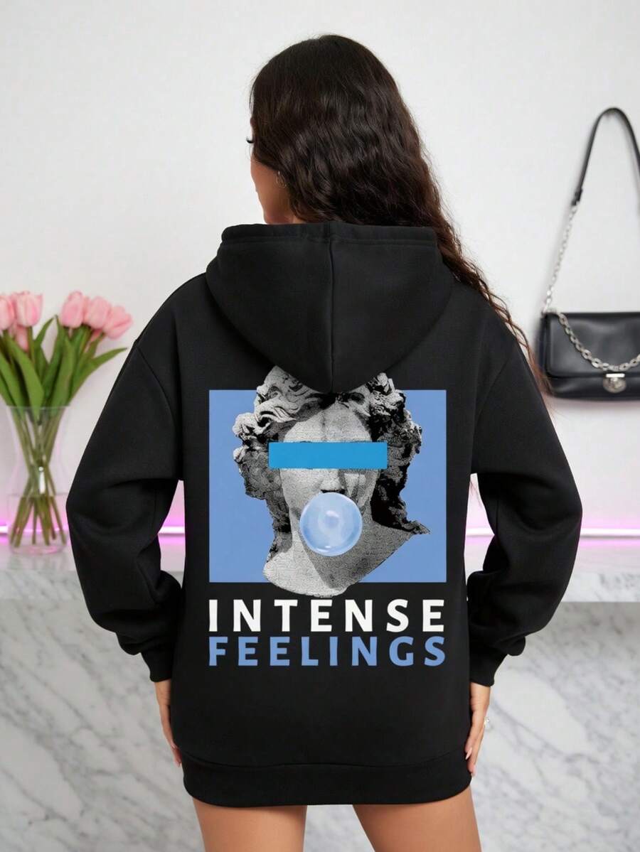 Women Sweatshirts - 黑色 - 查看 1