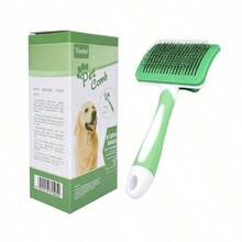 1支宠物梳毛刷，犬猫专用去毛工具，狗狗用品，猫咪用品，猫咪专用梳子，自清洁动物顺毛刷 - 宠物去毛梳毛刷 - 减少高达90%的掉毛，去除毛结，清洁狗狗毛发污垢和脱落毛发 - 宠物爱好者的理想礼物 - 彩色 - 查看 10