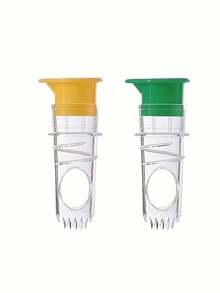 1pc Manual Juicer, Small Plastic Lemon Squeezer, Orange Juice Extractor, Fruit Juicer, Separator, Juicer, Fruit Press, Rotary Fresh Squeeze Filter - Multicolor - View 3