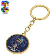 FIFA FIFA 1 pieza Llavero creativo de la Copa Mundial 2026, artesanía exquisita de laca y esmalte, impresión UV de alta definición, material de metal resistente, resistente al desgaste, con forma 3D, portátil y compacto, colgante delicado, coleccionable de fans, recuerdo del evento, regalo de vacaciones, pequeño regalo práctico para niños, niñas, amigos y compañeros de clase - Multicolor - Ver 9