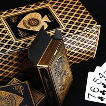 一套豪华烫金边德州扑克牌，桌面游戏礼盒 - 彩色 - 查看 9