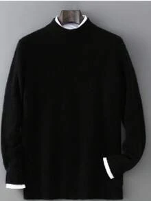 Suéteres deportivos para hombres - Negro - Ver 4