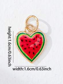 一套热带夏季海洋主题DIY首饰制作套装 - 包括龙虾、海马、鱼、樱桃和心形吊坠，适合制作项链和手链，波西米亚风节日首饰配件，可定制首饰，女士礼物 - 彩色 - 查看 10