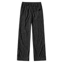 High-End Textured Wide Leg Pants Drawstring Elastic Waist Draped Slim Casual Trousers - màu đen - Xem 2