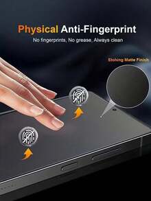 1pc Matte Anti-Spy Screen Protector, Privacy Protection, Anti-Glare, Material, Frosted Texture, Anti-Fingerprint, Anti-Shock, Anti-Scratch, Compatible With IPhone X/XR/11/12/13/14/15/16/17/17 Plus/17 Pro/17 Pro Max - Black - View 3