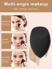 46pcs Makeup Brush And Makeup Sponge Including 25pcs Makeup Brush Set Soft Makeup Brush Sets Cosmetic Brush Eyeshadow Brush Eyebrow Brush Dual Purpose Makeup Brush Foundation Brush Power Makeup Brush Blush Brush Concealer Brush Highlighter Brush Ultra-Soft Premium Synthetic Hair For Daily Makeup On Face - Multicolor - View 6