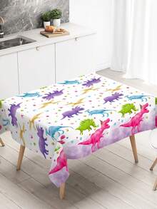 1件粉色恐龙桌布，婴儿派对装饰桌布，女孩生日装饰桌布，性别揭晓派对桌布，新生女宝宝派对桌中心装饰布，欢迎女宝宝派对摄影道具，第一颗牙主题派对用品，室内装饰，家居装饰，户外一次性桌布，粉色恐龙装饰，一周岁生日装饰，女孩生日礼物，派对礼品 - 粉紅色恐龍 - 查看 7