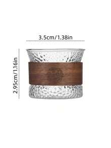 Bộ ấm trà Kung Fu gồm 1/2/4 chiếc, tách trà thủy tinh chịu nhiệt, chén trà gaiwan dày dặn với họa tiết búa gõ, tách nước/cà phê nhỏ, bộ ấm trà cá nhân, bộ ấm trà và tách trà cách nhiệt. - Nhiều màu - Xem 9