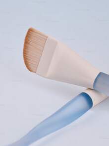 1pc Foundation Brush, Makeup Brush For Applying Foundation & Concealer, Creates An Airbrushed Finish, Made With Vegan, Cruelty-Free Bristles - Mint Blue - View 5
