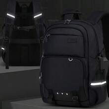 1 Peça Mochila Unissex com Fechamento de Zíper, Leve, Adequada para Uso Diário, Outdoor, Campus - A - Visão 6